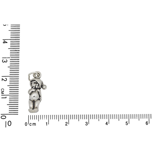 Sterling Silver, 9.6mm Width by 6.6mm Length by 22.2mm Height, Baby New Year Charm. Quantity Per Pack: 1 Piece.