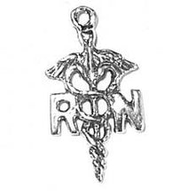 Load image into Gallery viewer, Charms. Sterling Silver, 11.0mm Width by 2.6mm Length by 21.0mm Height, Caduceus, Medical Symbol Charm. Quantity Per Pack: 1 Piece.