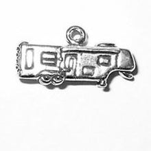 Load image into Gallery viewer, Charms. Sterling Silver, 18.9mm Width by 6.4mm Length by 10.0mm Height, Camper, Fifth Wheel Charm. Quantity Per Pack: 1 Piece.