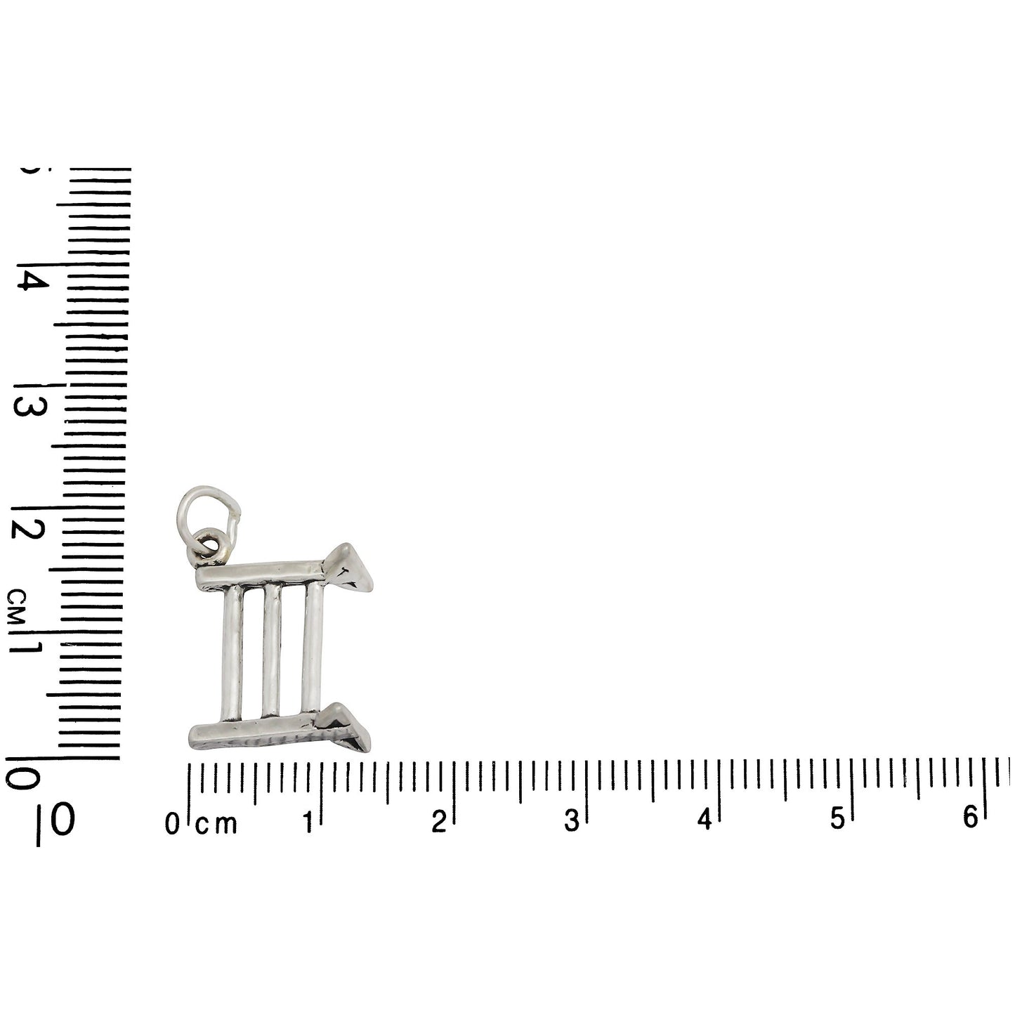 Sterling Silver, 17.5mm Width by 8.7mm Length by 14.0mm Height, Race Steeple Charm. Quantity Per Pack: 1 Piece.