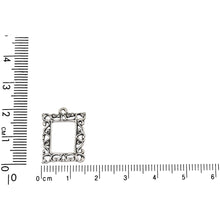 Load image into Gallery viewer, Sterling Silver, 15.5mm Width by 1.4mm Length by 20.1mm Height, Picture Frame Charm. Quantity Per Pack: 1 Piece.