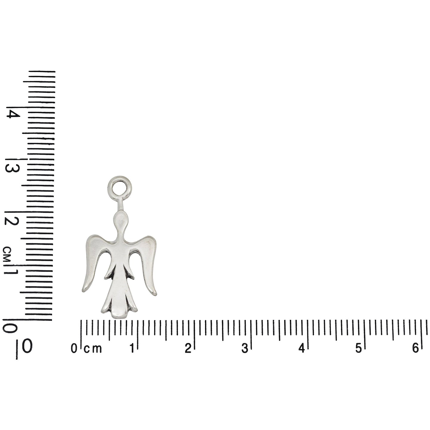 Sterling Silver, 13.2mm Width by 1.4mm Length by 26.6mm Height, Peyote Bird Charm. Quantity Per Pack: 1 Piece.