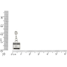 Load image into Gallery viewer, Sterling Silver, 8.8mm Width by 6.6mm Length by 21.8mm Height, Tram Charm. Quantity Per Pack: 1 Piece.