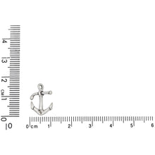 Load image into Gallery viewer, Sterling Silver, 10.9mm Width by 2.2mm Length by 16.1mm Height, Anchor Charm. Quantity Per Pack: 1 Piece.