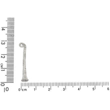 Load image into Gallery viewer, Sterling Silver, 5.1mm Width by 5.1mm Length by 28.1mm Height, Clarinet Charm. Quantity Per Pack: 1 Piece.
