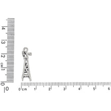 Load image into Gallery viewer, Sterling Silver, 6.4mm Width by 5.9mm Length by 23.4mm Height, Windmill Charm. Quantity Per Pack: 1 Piece.