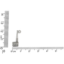 Load image into Gallery viewer, Sterling Silver, 9.7mm Width by 5.4mm Length by 20.0mm Height, Corn Cob Pipe Charm.