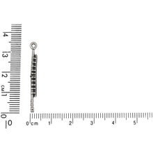 Load image into Gallery viewer, Sterling Silver, 3.6mm Width by 2.1mm Length by 34.6mm Height, Flute Charm. Quantity Per Pack: 1 Piece.