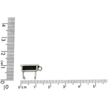 Load image into Gallery viewer, Sterling Silver, 14.7mm Width by 7.8mm Length by 10.0mm Height, School Desk Charm. Quantity Per Pack: 1 Piece.