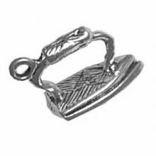 Load image into Gallery viewer, Charms. Sterling Silver, 10.6mm Width by 8.7mm Length by 18.3mm Height, Iron Charm. Quantity Per Pack: 1 Piece.