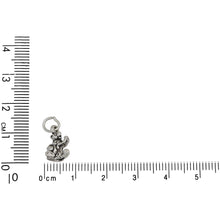 Load image into Gallery viewer, Sterling Silver, 7.4mm Width by 7.9mm Length by 11.9mm Height, Bear With Honey Jar Charm. Sterling Silver, 7.4mm Width by 7.9mm Length by 11.9mm Height, Bear With Honey Jar Charm.