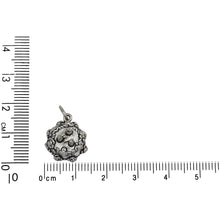Load image into Gallery viewer, Sterling Silver, 14.1mm Width by 8.9mm Length by 16.0mm Height, Birthday Cake With 3 Candles Charm. Quantity Per Pack: 1 Piece.