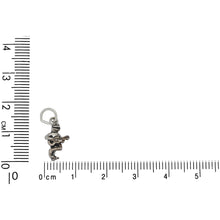 Load image into Gallery viewer, Sterling Silver, 8.2mm Width by 4.1mm Length by 14.7mm Height, Frog With Guitar Charm. Quantity Per Pack: 1 Piece.