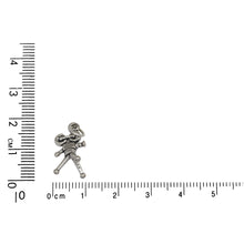 Load image into Gallery viewer, Sterling Silver, 11.6mm Width by 10.7mm Length by 17.9mm Height, Movie Camera Charm. Quantity Per Pack: 1 Piece.