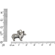 Load image into Gallery viewer, Sterling Silver, 18.5mm Width by 7.3mm Length by 13.2mm Height, Collie Dog Charm. Quantity Per Pack: 1 Piece.