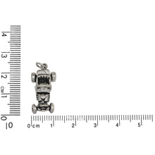 Load image into Gallery viewer, Sterling Silver, 11.4mm Width by 9.9mm Length by 22.9mm Height, Hot Rod Charm. Quantity Per Pack: 1 Piece.