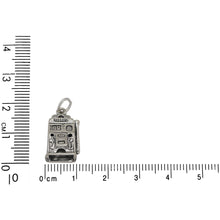 Load image into Gallery viewer, Sterling Silver, 10.8mm Width by 9.0mm Length by 17.7mm Height, Slot Machine Charm. Quantity Per Pack: 1 Piece.