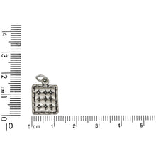 Load image into Gallery viewer, Sterling Silver, 11.9mm Width by 1.9mm Length by 17.3mm Height, Quilt Charm. Quantity Per Pack: 1 Piece.