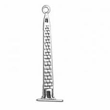 Load image into Gallery viewer, Charms. Sterling Silver, 8.0mm Width by 8.1mm Length by 28.1mm Height, Washington Monument Charm. Quantity Per Pack: 1 Piece.