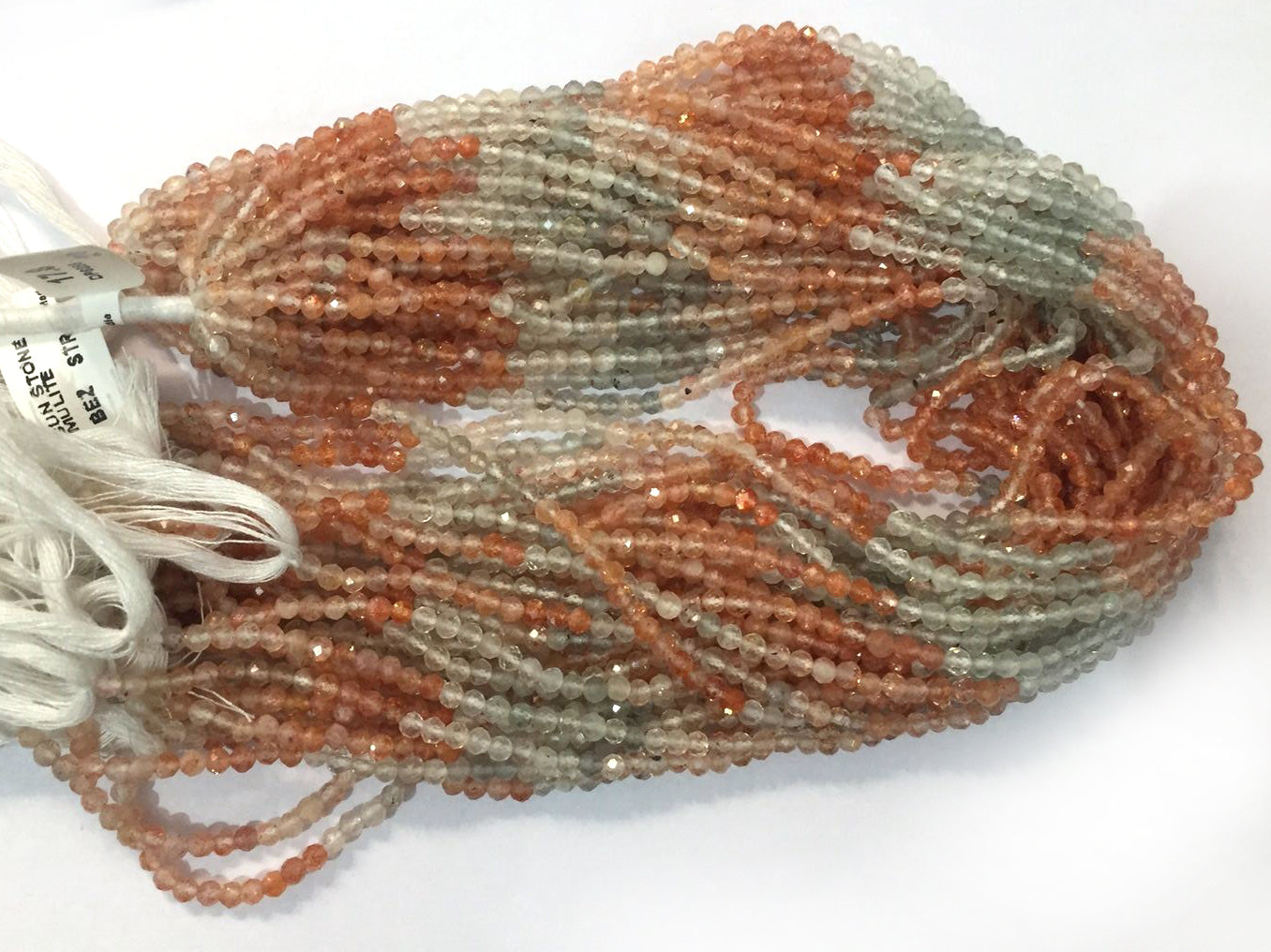 Sunstone Beads Faceted Round, Round Faceted,