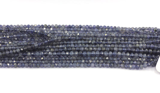 Iolite Beads Faceted Round, Round Faceted