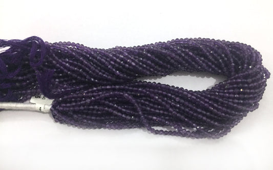 Amethyst Beads Faceted Round, Round Faceted Beads,