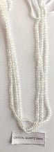 Load image into Gallery viewer, Crystal Quartz Rondelle Beads 13 Inch Strand ,Crystal Quartz Faceted Rondelle Beads , 3 mm