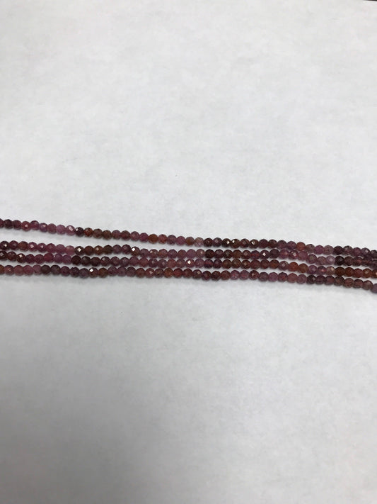 Ruby Beads Faceted Round, Natural Ruby Beads Faceted Round, Sharp Microcut, Ruby Round 2mm 3mm faceted