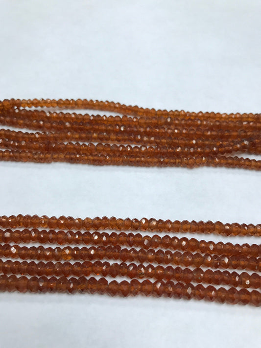 Brown Hessonite Garnet Beads Faceted