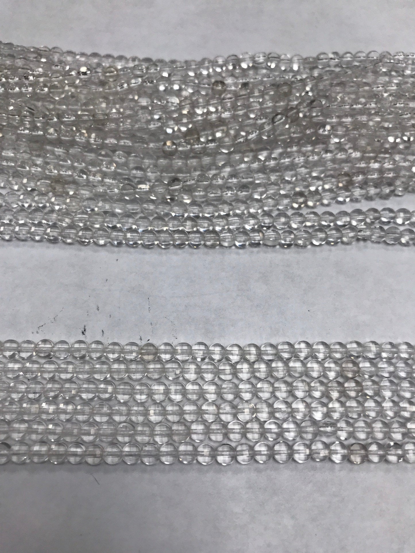 Crystal Quartz beads faceted beads coin, beads coin,beads, coin