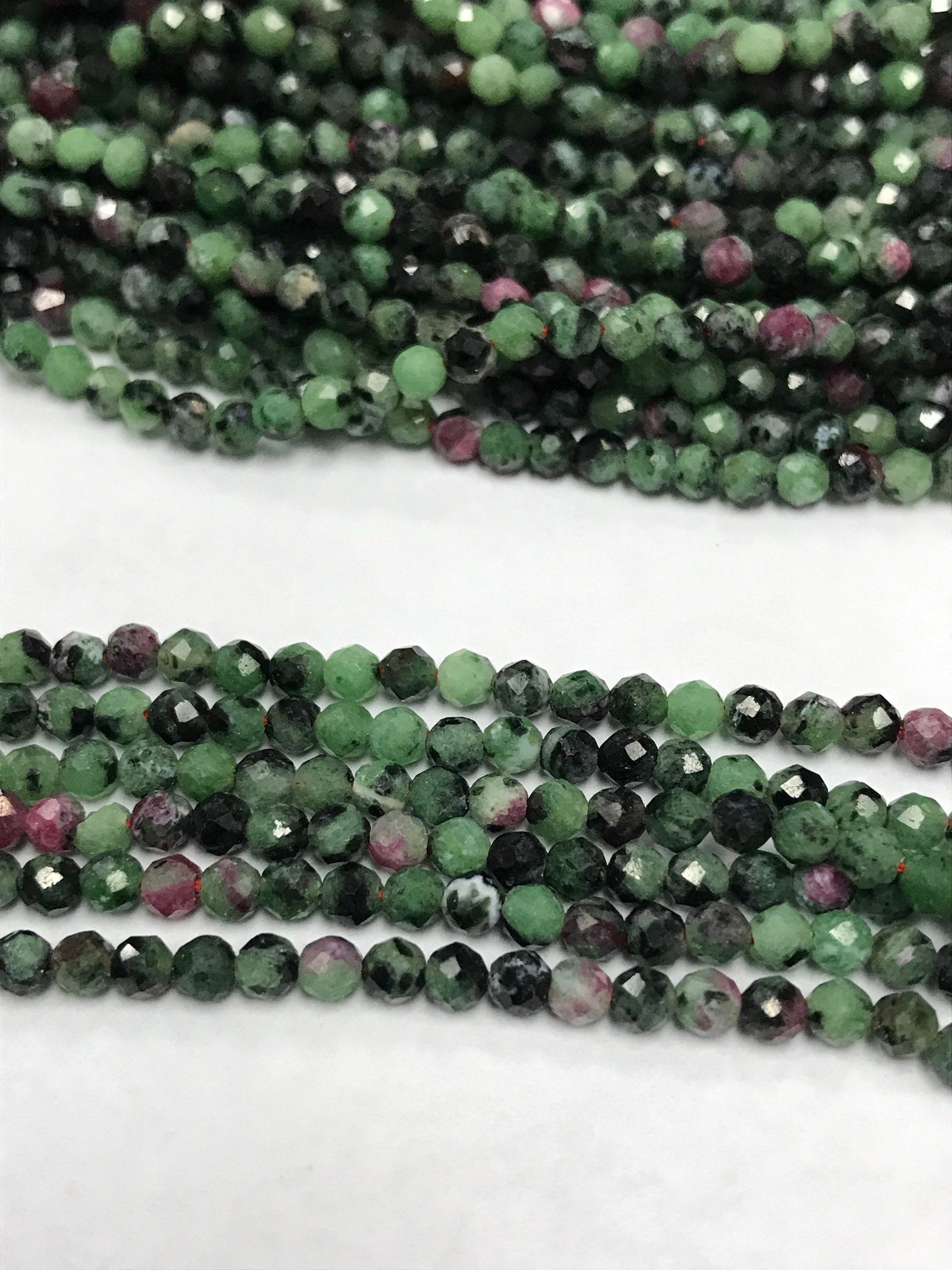 Ruby Zosite Beads Round Faceted, Round Faceted Beads