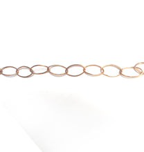 Load image into Gallery viewer, Copper 10.35mm Width by 18.20mm Length Smooth Oval Cable Chain. Price per: 1 Foot.
