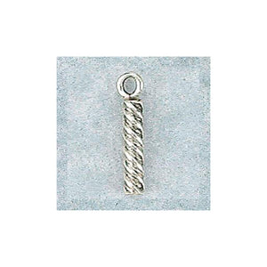 Fine Silver, Hill Tribe, 3.5mm Width by 3.7mm Length by 21.2mm Height, Twisted Drop. Quantity Per Pack: 6 Pieces.