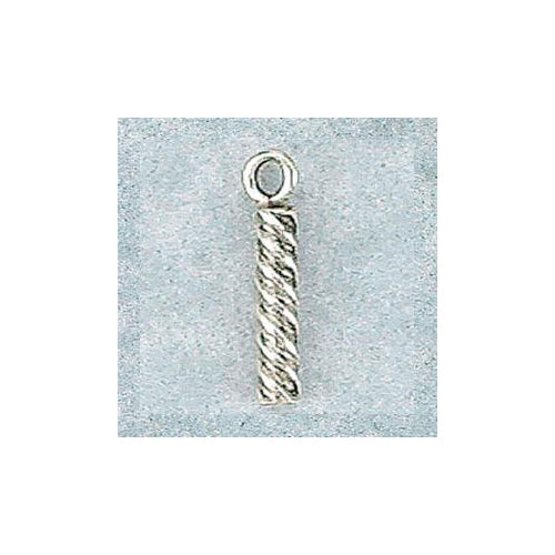 Fine Silver, Hill Tribe, 3.5mm Width by 3.7mm Length by 21.2mm Height, Twisted Drop. Quantity Per Pack: 6 Pieces.