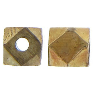 Brass, 2.5mm Width by 2.5mm Length by 2.5mm Height, Nugget Bead. Quantity per pack: 84 Pieces.