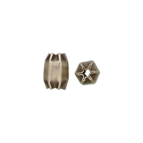 Fine Silver, Hill Tribe Bead, 5.4mm Width by 5.6mm Length by 5.7mm Height, Fancy Bead. Quantity per pack: 33 Pieces.