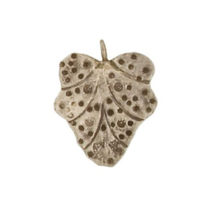 Fine Silver, Hill Tribe, 20.9mm Width by 1.1mm Length by 26.0mm Height, Leaf Charm. Quantity Per Pack: 2 Pieces.