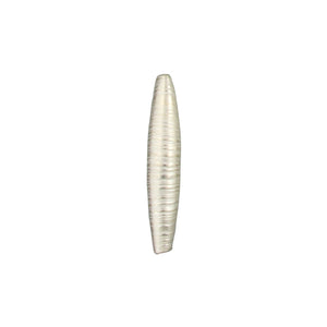 Fine Silver, Hill Tribe Bead, 5.8mm Width by 5.2mm Length by 26.7mm Height, Textured Tube Bead. Quantity per pack: 2 Pieces.