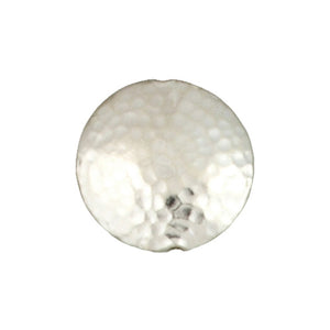 Fine Silver, Hill Tribe Bead, 25.1mm Width by 10.9mm Length by 25.0mm Height, Hammered Round Bead. Quantity per pack: 1 Piece.