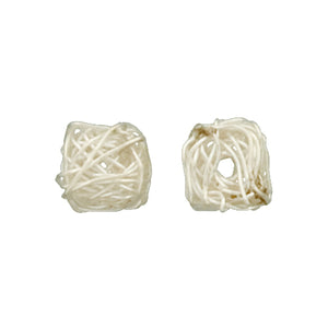 Fine Silver, Hill Tribe Bead, 9.8mm Width by 9.9mm Length by 10.3mm Height, Wired Square Bead. Quantity per pack: 1 Piece.