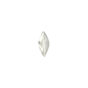 Fine Silver, Hill Tribe Bead, 18.7mm Width by 3.9mm Length by 32.7mm Height, Twisted Hammered Oval Bead. Quantity per pack: 1 Piece.