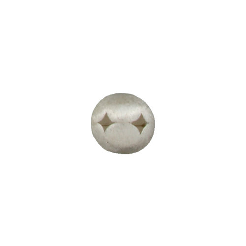 Fine Silver, Hill Tribe Bead, 9.4mm Width by 9.3mm Length by 7.6mm Height, Hammered Fancy Round Bead. Quantity per pack: 2 Pieces.