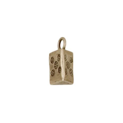 Fine Silver, Hill Tribe, 7.1mm Width by 8.2mm Length by 16.4mm Height, Stamped Triangle Charm. Quantity Per Pack: 4 Pieces.