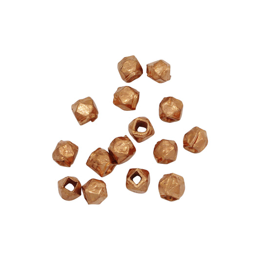 Copper, 2.8mm Width by 3.0mm Length by 2.5mm Height, Nugget Bead. Quantity per pack: 78 Pieces.