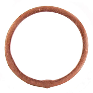 Copper, 24.5mm Width / Height, Matte Circle Connector. Quantity Per Pack: 20 Pieces.