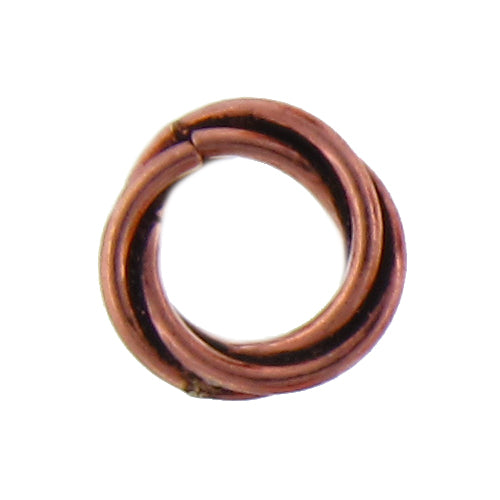 Copper Oxidized, 6.2mm Width by 6.1mm Length by 2.2mm Height, Love Knot Bead. Quantity per pack: 114 Pieces.