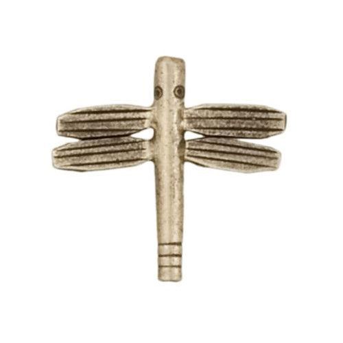 Fine Silver, Hill Tribe Bead, 28.6mm Width by 4.7mm Length by 27.8mm Height, Stamped Insect Dragonfly Bead. Quantity per pack: 2 Pieces.