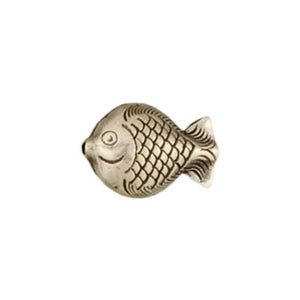 Fine Silver, Hill Tribe Bead, 13.5mm Width by 6.8mm Length by 18.7mm Height, Stamped Fish Animal Bead. Quantity per pack: 4 Pieces.