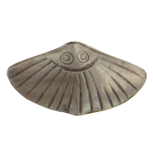 Fine Silver, Hill Tribe Bead, 22.7mm Width by 6.1mm Length by 13.0mm Height, Stamped Fancy Bead. Quantity per pack: 3 Pieces.