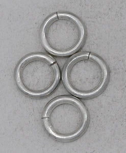 Sterling Silver, 18.0 Gauge, 6.0mm Width / Length / Height, Smooth Closed Jump Ring. Quantity Per Pack: 50 Pieces.